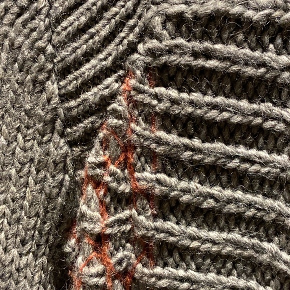 Anthropologie Moth gray longline open cardigan sweater size medium - Picture 8 of 11